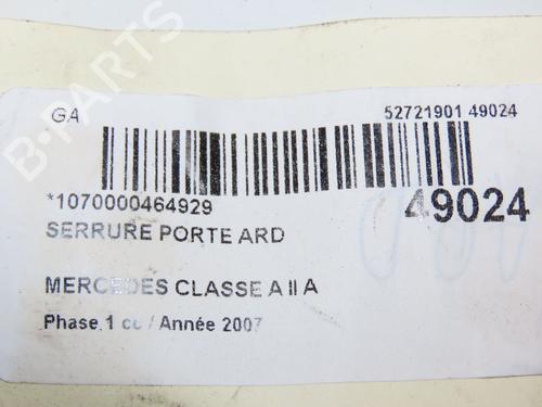 Rear right lock MERCEDES-BENZ A-CLASS (W169) A 160 CDI (169.006, 169.306) | BP29441792C99 