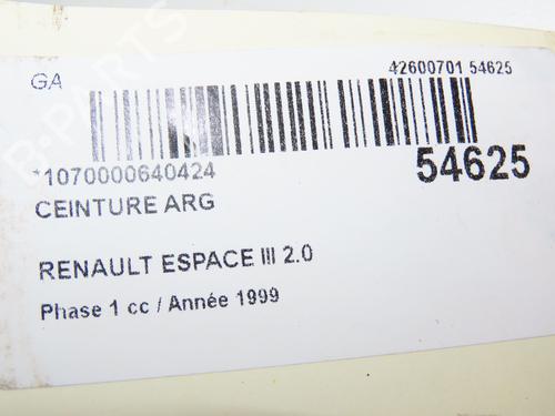Gurtstraffer links hinten RENAULT ESPACE III (JE0_) 2.0 (JE0A) | BP28968182C89 