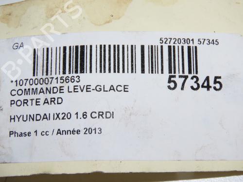 right-rear-window-switch-hyundai-ix20-jc-2010-2011-2012-2013-2014-2015-2016-2017-2018-2019-32768870 main image