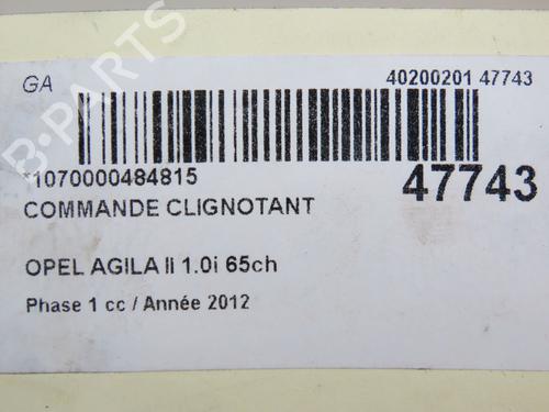 Steering column stalk OPEL AGILA B (H08) 1.0 (F68) | BP23124970I23 - Image 5
