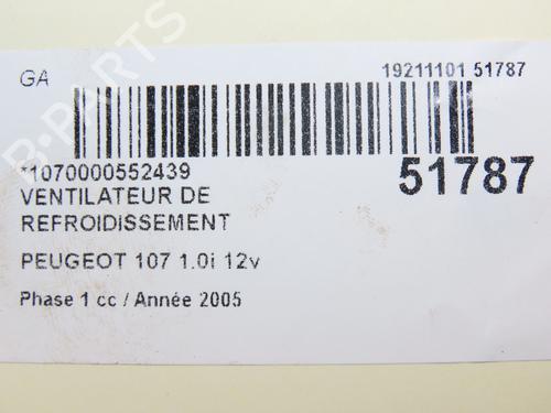 Radiator fan PEUGEOT 107 (PM_, PN_) 1.0 | BP28829197M35 