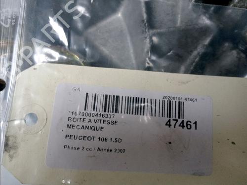 Gearbox PEUGEOT 106 II (1A_, 1C_) 1.5 D | BP23172672M3 