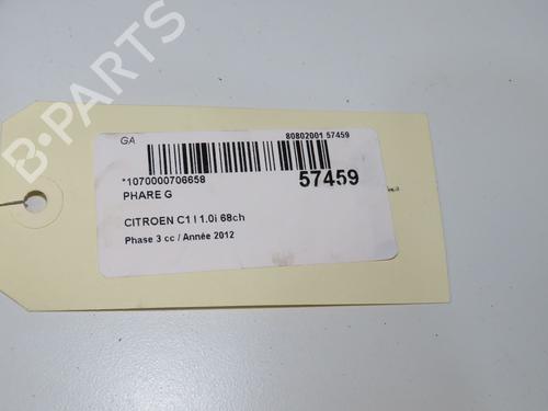 Left headlight CITROËN C1 (PM_, PN_) 1.0 | BP33477619C28  - Image 6