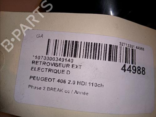 Used Right mirror PEUGEOT 406 Break (8E/F) 2.0 HDI 110 (109 hp) 23176124