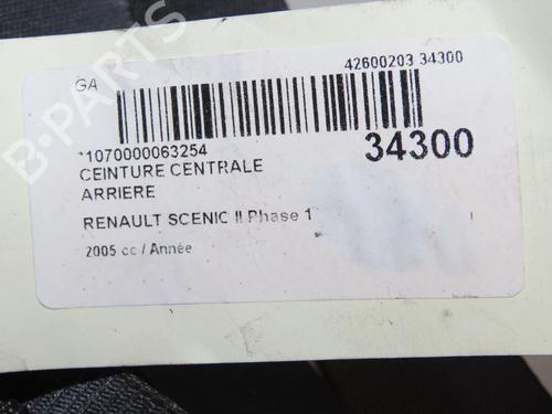 Used Rear center seatbelt Rear center seatbelt RENAULT SCÉNIC II (JM0/1_) 1.9 dCi (JM0G, JM12, JM1G, JM2C) (120 hp) 33444907 33444907