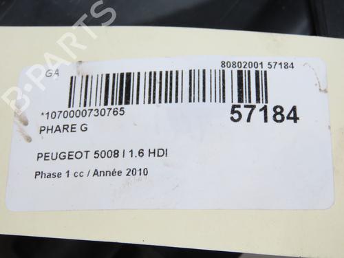 Used Left headlight Left headlight PEUGEOT 5008 (0U_, 0E_) 1.6 HDi (110 hp) 33059472 33059472