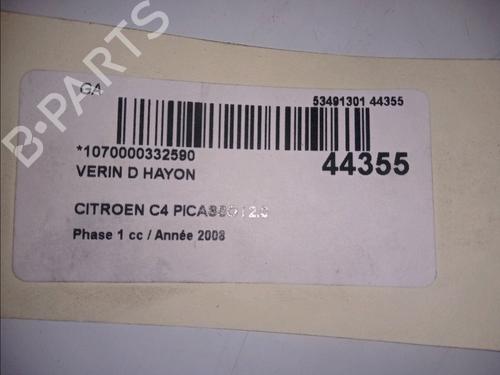 Tailgate lift support CITROËN C4 Picasso I MPV (UD_) 2.0 HDi 138 | BP14880117C138 