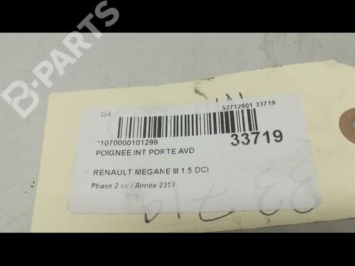 Front right interior door handle RENAULT MEGANE III Grandtour (KZ0/1) 1.5 dCi (KZ09, KZ0D, KZ1G, KZ29, KZ14, KZ1W, KZ10, KZ1F,... | BP9597273I14