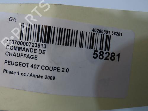 Climate control PEUGEOT 407 Coupe (6C_) 2.0 HDi | BP38297783I5 - Image 5