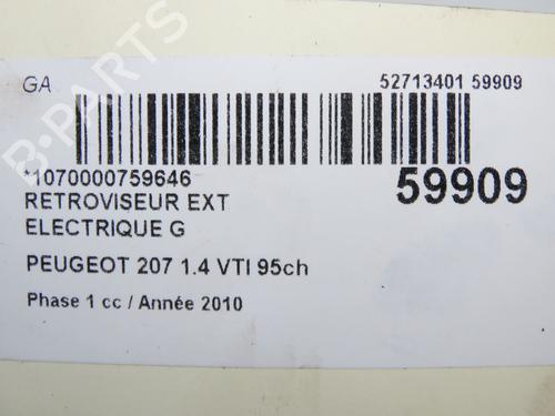 left-mirror-peugeot-207-wa_-wc_-2006-2007-2008-2009-2010-2011-2012-2013-2014-2015-37226035 main image