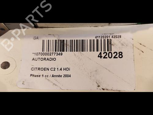 Used Radio CITROËN C2 (JM_) 1.4 HDi (68 hp) 9613720