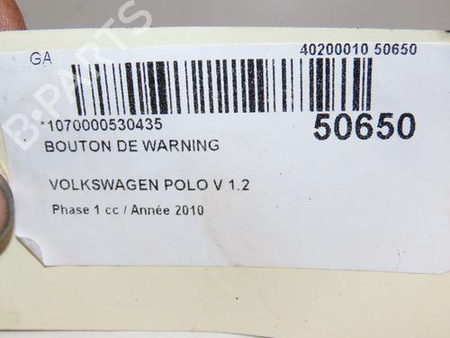 Warning switch VW POLO V (6R1, 6C1) 1.2 TDI | BP28830191I22 