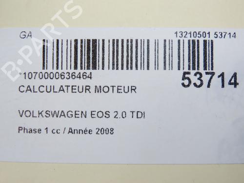 Motorstyringsenhet VW EOS (1F7, 1F8) 2.0 TDI | BP29622593M57 