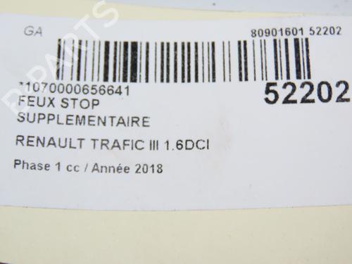 Third brake light RENAULT TRAFIC III Van (FG_) 1.6 dCi 125 (FGMH) | BP28832874L11 