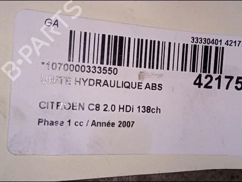 Módulo de ABS CITROËN C8 (EA_, EB_) 2.0 HDi 135 (136 hp) 9619369