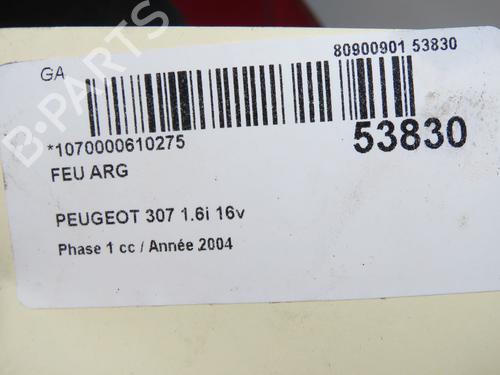 left-taillight-peugeot-307-3ac-2000-2001-2002-2003-2004-2005-2006-2007-2008-2009-2010-2011-2012-32005045 main image