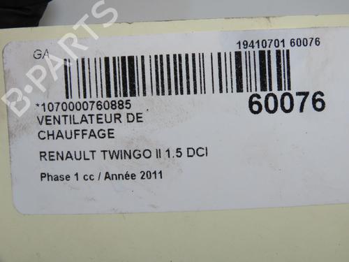 Heater blower motor RENAULT TWINGO II (CN0_) 1.5 dCi 75 | BP36791306M62 - Image 7
