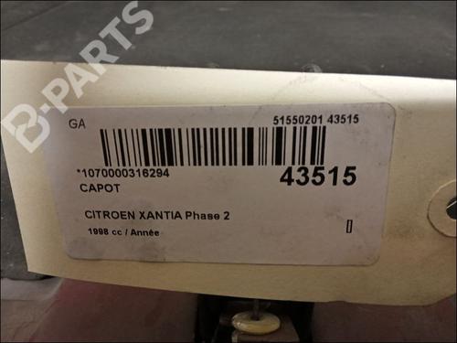 Hood CITROËN XANTIA (X1_, X2_) 2.1 Turbo D 12V | BP9619627C1 