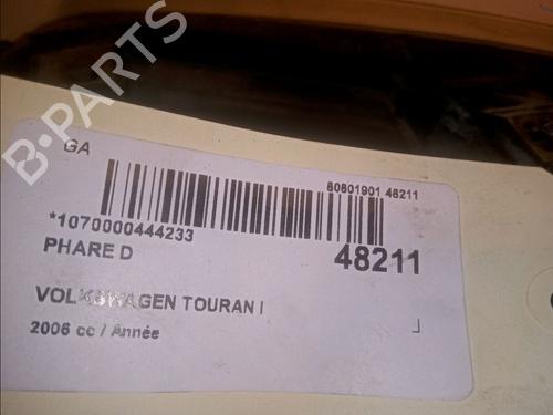 Right headlight VW TOURAN (1T1, 1T2) 1.9 TDI | BP15657439C29 