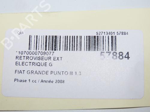 Retrovisor esquerdo FIAT GRANDE PUNTO (199_) 1.3 D Multijet (75 hp) 32179175