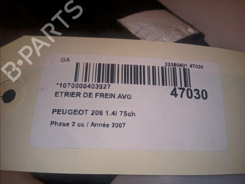 Left front brake caliper PEUGEOT 206 Hatchback (2A/C) 1.4 i | BP14878619M105 