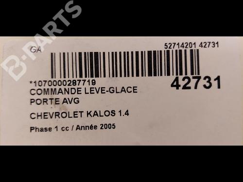 Left front window switch CHEVROLET AVEO / KALOS Hatchback (T200) 1.4 | BP9615117I27 