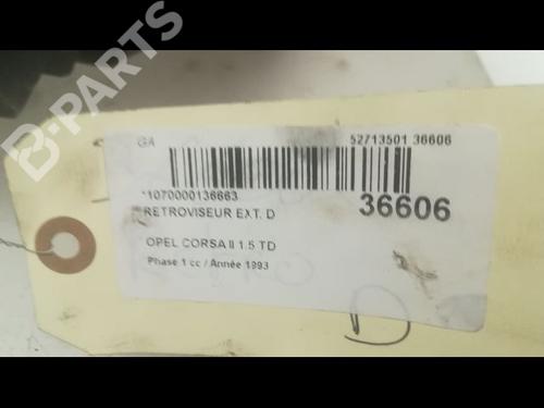 Right mirror OPEL CORSA B (S93) 1.5 TD (F08, F68, M68) | BP9599493C27 