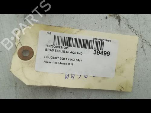 Front windshield wiper arm PEUGEOT 208 I (CA_, CC_) 1.4 HDi | BP14881150C143 