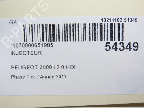 Injector PEUGEOT 3008 I MPV (0U_) 2.0 HDi 150 / BlueHDi 150 | BP28966897M100 