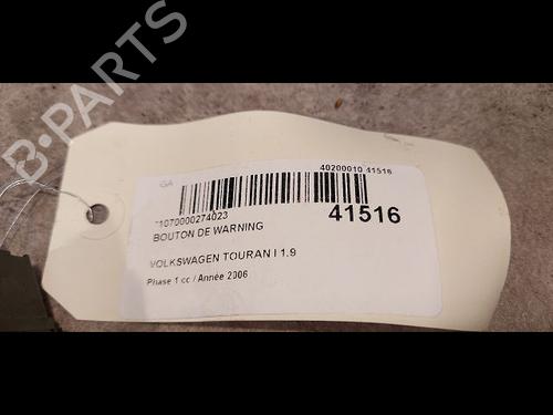 warning-switch-vw-touran-1t1-1t2-19-tdi-1t0953509b-2003-2004-2005-2006-2007-2008-2009-2010-9613144 main image