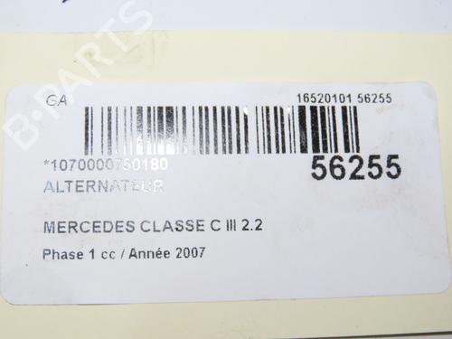 Alternator MERCEDES-BENZ C-CLASS (W204) C 220 CDI (204.008) | BP36246549M7 - Image 6