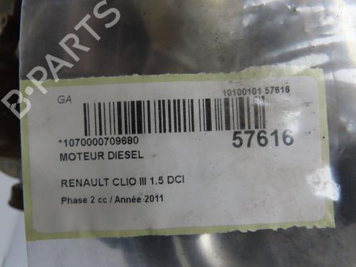 Used Engine Engine RENAULT CLIO III (BR0/1, CR0/1) 1.5 dCi (C/BR0G, C/BR1G) (68 hp) 33744757 33744757