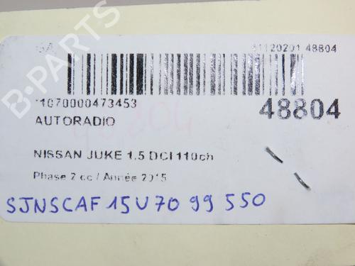 Used Radio NISSAN JUKE (F15) 1.5 dCi (110 hp) 16637590