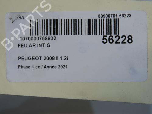 Venstre baglygte bagklap Venstre baglygte bagklap PEUGEOT 2008 II (UD_, US_, UY_, UJ_, UR_, UC_) 1.2 PureTech 100 (USHNK) (101 hp) 36958621 36958621