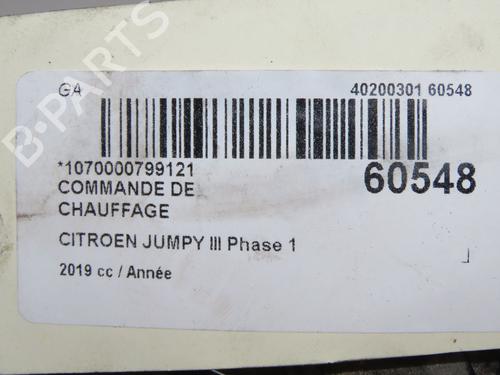 Climate control CITROËN JUMPY III Van (V_) 2.0 BlueHDi 180 | BP38571205I5  - Image 5