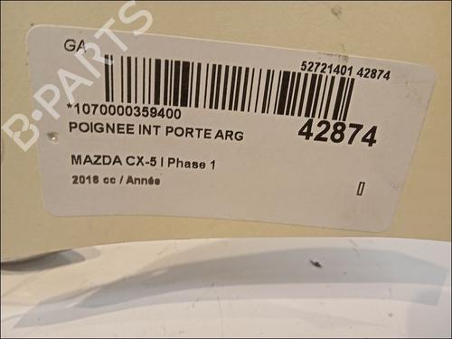 Used Rear left interior door handle Rear left interior door handle MAZDA CX-5 (KE, GH) 2.2 D AWD (KE102) (175 hp) 11103286 11103286
