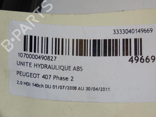 ABS pump PEUGEOT 407 (6D_) 2.0 HDi (6DRHRH) | BP17551968M43 