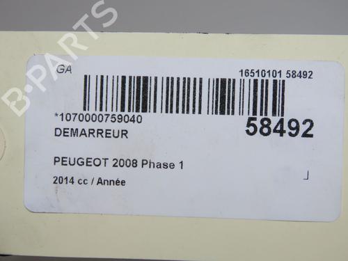Starter PEUGEOT 2008 I (CU_) 1.2 VTi | BP36444326M8 - Image 7