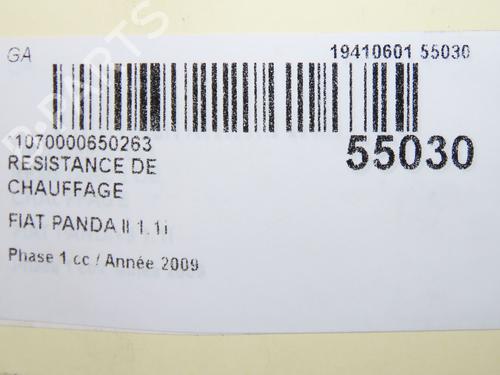 Heater resistor FIAT PANDA (169_) 1.1 (169.AXA1A) | BP31605859M108  - Image 5