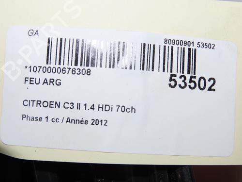 Left taillight CITROËN C3 II (SC_) 1.4 HDi 70 (SC8HZC, SC8HR0, SC8HP4) | BP32129711C34  - Image 5