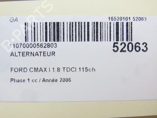 Lichtmaschine für FORD FOCUS C-MAX (DM2) 1.8 TDCi (115 hp) 28829088