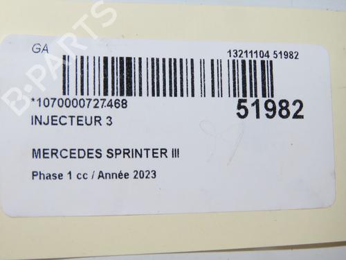Injector MERCEDES-BENZ SPRINTER 3,5-t Van (B907, B910) 315 CDI RWD (907.631, 907.633, 907.635, 907.637) | BP32768785M100 - Image 5