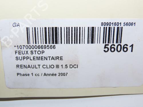 Bremselys RENAULT CLIO III (BR0/1, CR0/1) 1.5 dCi (C/BR0G, C/BR1G) (68 hp) 30797623