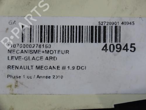 Used Rear right window mechanism RENAULT MEGANE CC (EZ0/1_) 1.9 dCi (EZ0J, EZ1S) (131 hp) 11824978
