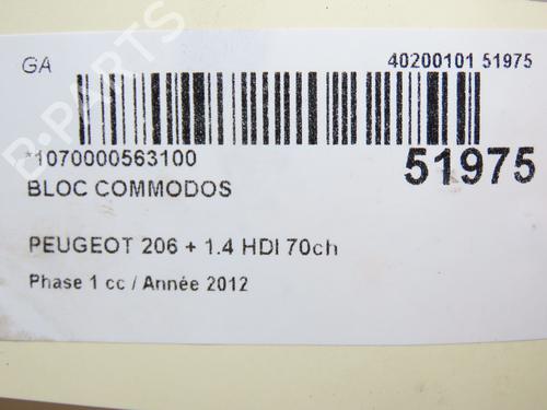 Used Steering column stalk PEUGEOT 206+ (2L_, 2M_) 1.4 HDi eco 70 (68 hp) 28830255
