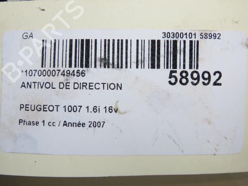 Ignition barrel PEUGEOT 1007 (KM_) 1.6 16V | BP36819862M48 - Image 5
