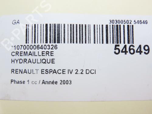 Used Steering rack RENAULT ESPACE IV (JK0/1_) 2.2 dCi (JK0H) (150 hp) 30714698