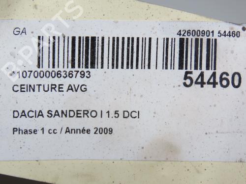 Used Front left belt tensioner DACIA SANDERO 1.5 dCi (68 hp) 30606521