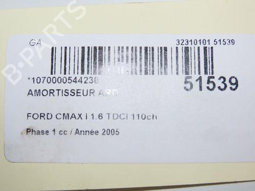 Højre bagtil støddæmper FORD FOCUS C-MAX (DM2) 1.6 TDCi (109 hp) 30740771