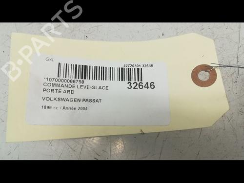 Used Right rear window switch VW PASSAT B5.5 Variant (3B6) 1.9 TDI (101 hp) 9595488